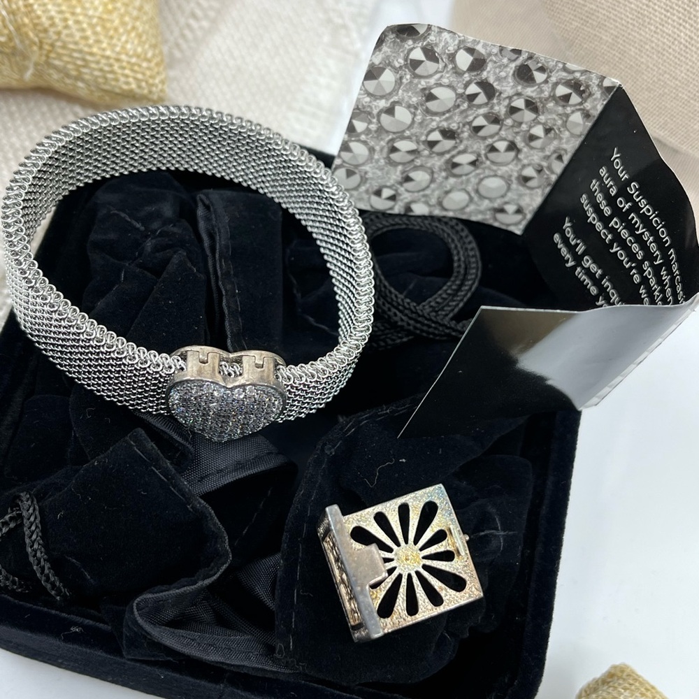 Suspicion QVC Stainless Steel Mesh Bracelet with 925 Interchangeable Ornaments - Picture 10 of 17